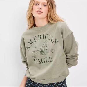 American Eagle Graphic Crewneck Sweatshirt - Size XS